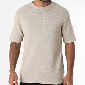 Only & Sons Shirt 'ONSGIVO' in Dark Beige Size Small NWT